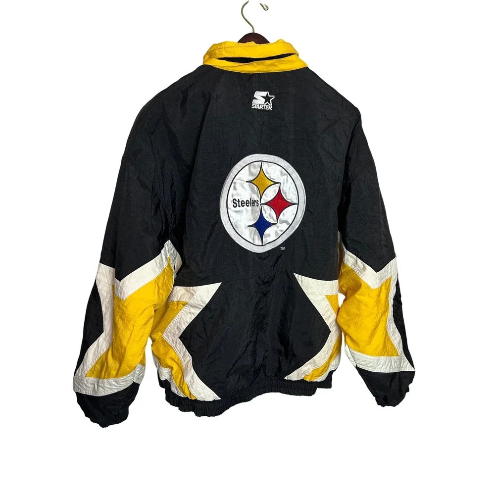 Starter Pittsburgh Steelers NFL Classic Team‎ Collection Puffer Jacket Vintage L